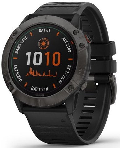Garmin Watch Fenix 6x Pro Solar Carbon Grey Dlc