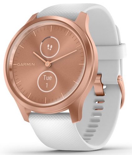 Garmin Watch Vivomove Style Rose Gold Aluminium Case Silicone