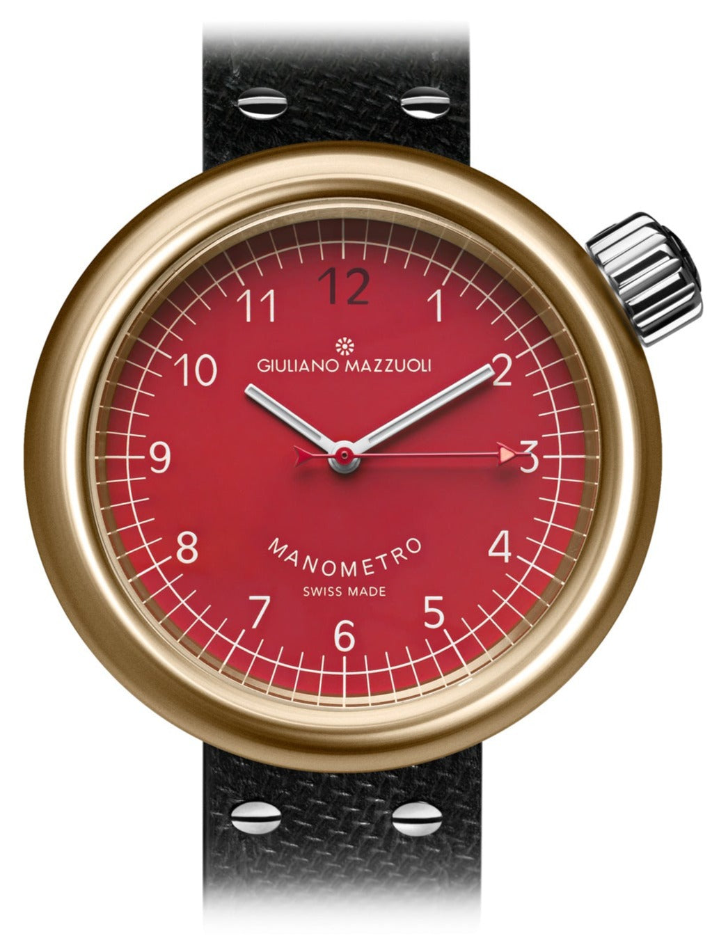 Giuliano Mazuoli Watch Manometro Bronze Red