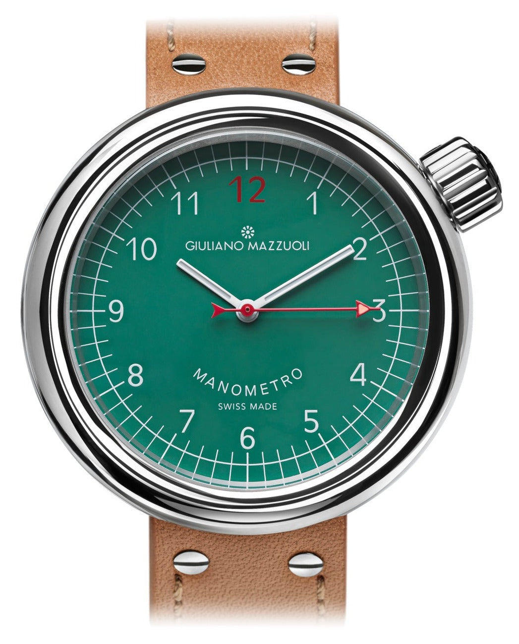 Giuliano Mazuoli Watch Manometro Polished Green