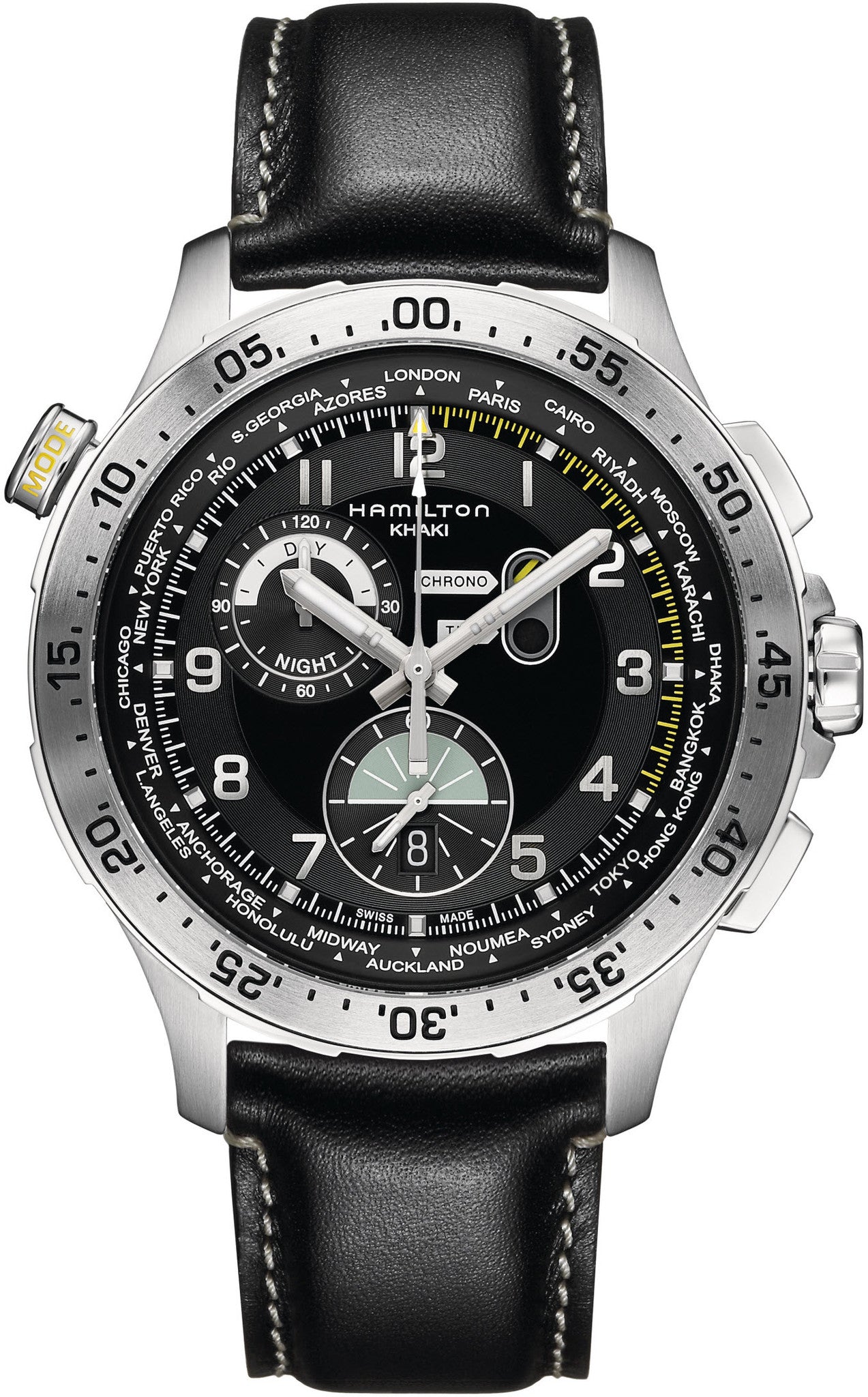 Hamilton Watch Khaki Aviation Chrono Worldtimer