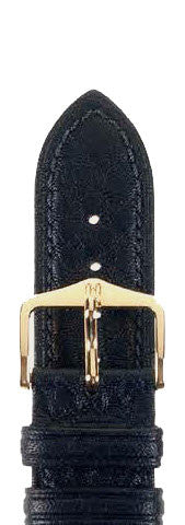 Hirsch Strap Camelgrain Black Large 16mm