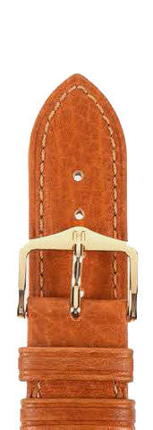 Hirsch Strap Camelgrain Honey Medium 12mm