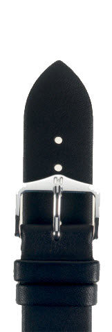 Hirsch Strap Italocalf Black Large 24mm