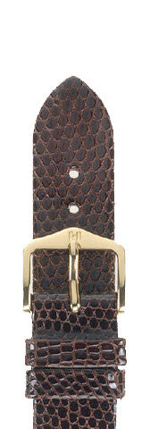 Hirsch Strap Lizard Brown Large 20mm