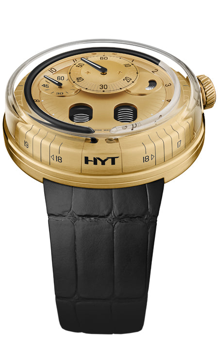 Hyt Watches H0 Gold Black