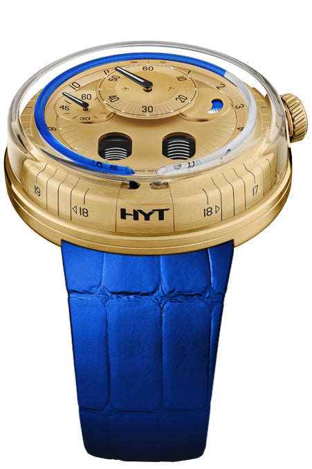 Hyt Watches H0 Gold Blue