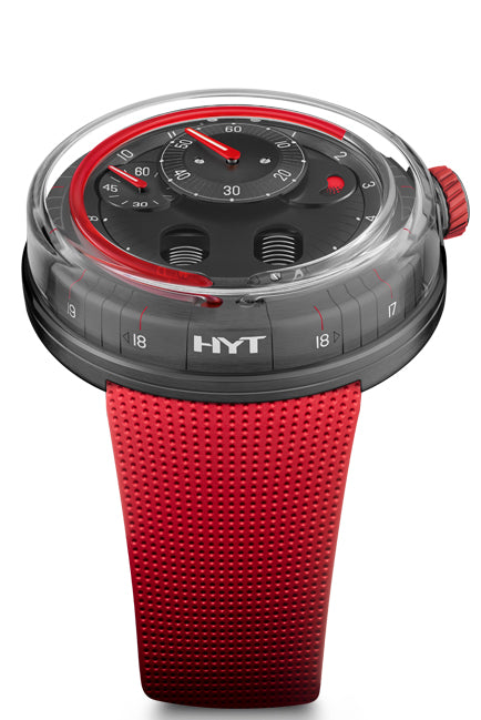 Hyt Watches H0 Gun Metal Red