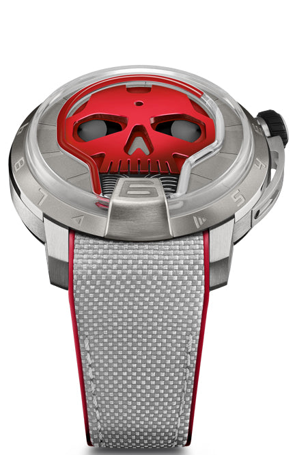 Hyt Watches Skull 48.8 Titanium Red