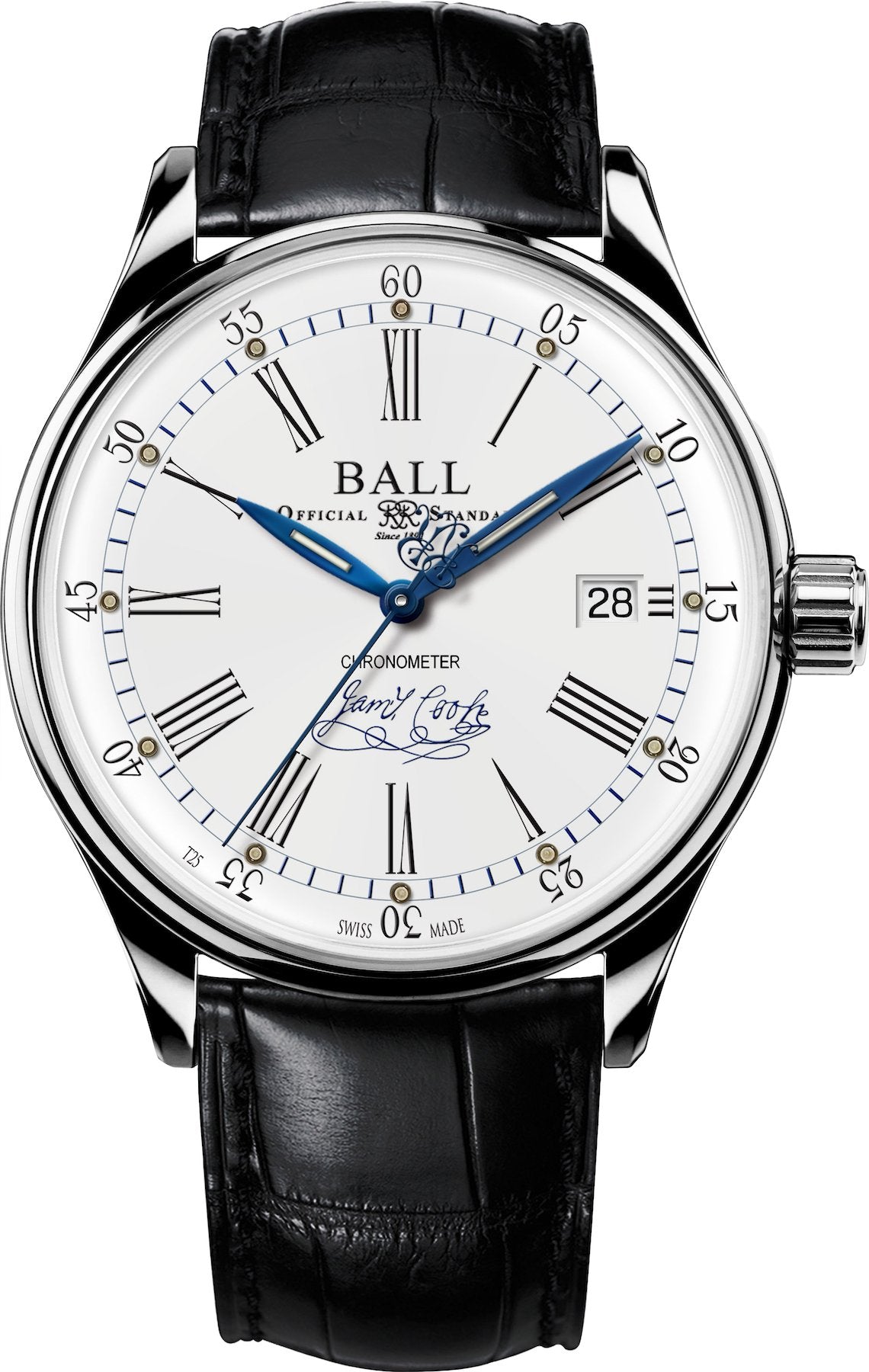 Ball Watch Company Trainmaster Endeavour Chronometer Aligator Limited Edition