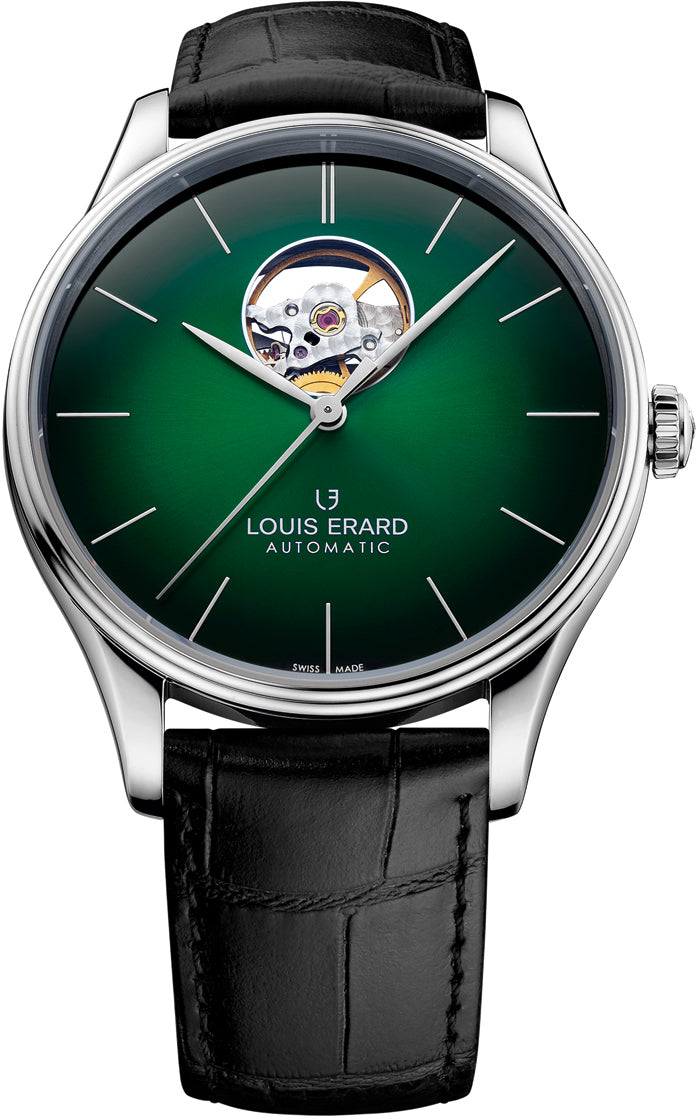 Louis Erard Watch Heritage Open Fume Green