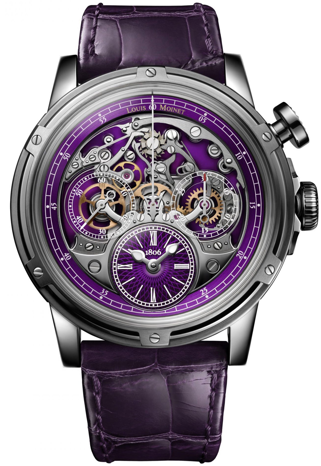 Louis Moinet Watch Memoris Superlight Purple Limited Edition