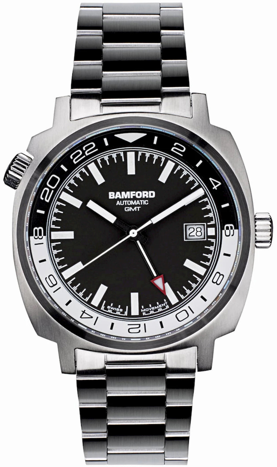 Bamford Watch Gmt Steel Black Black