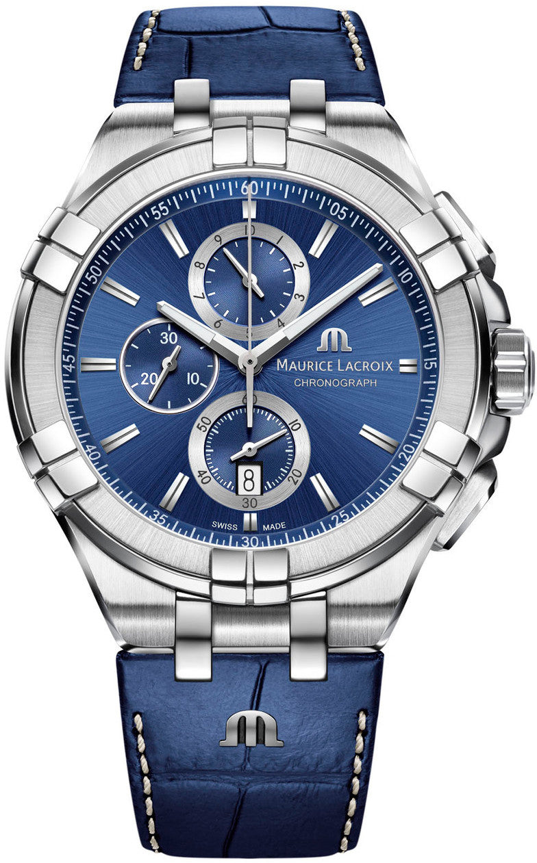 Maurice Lacroix Watch Aikon Chronograph Blue Mens