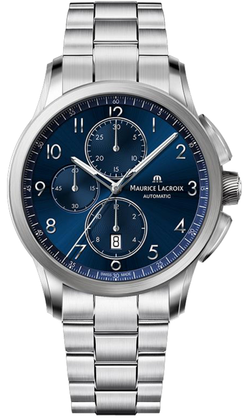 Maurice Lacroix Watch Pontos Chronograph Blue Sun