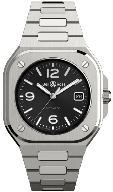 Bell & Ross Br 05 Auto Black Steel Bracelet