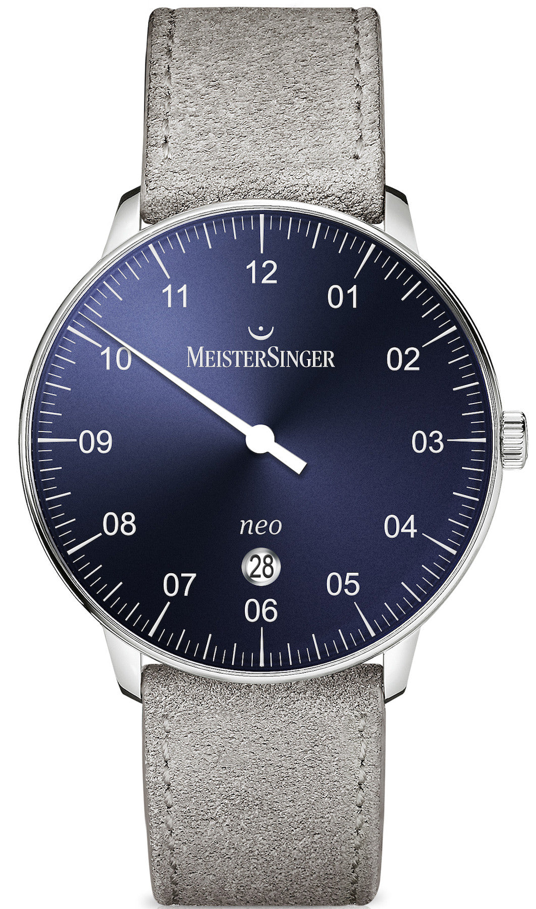 Meistersinger Watch Neo Plus Suede Grey