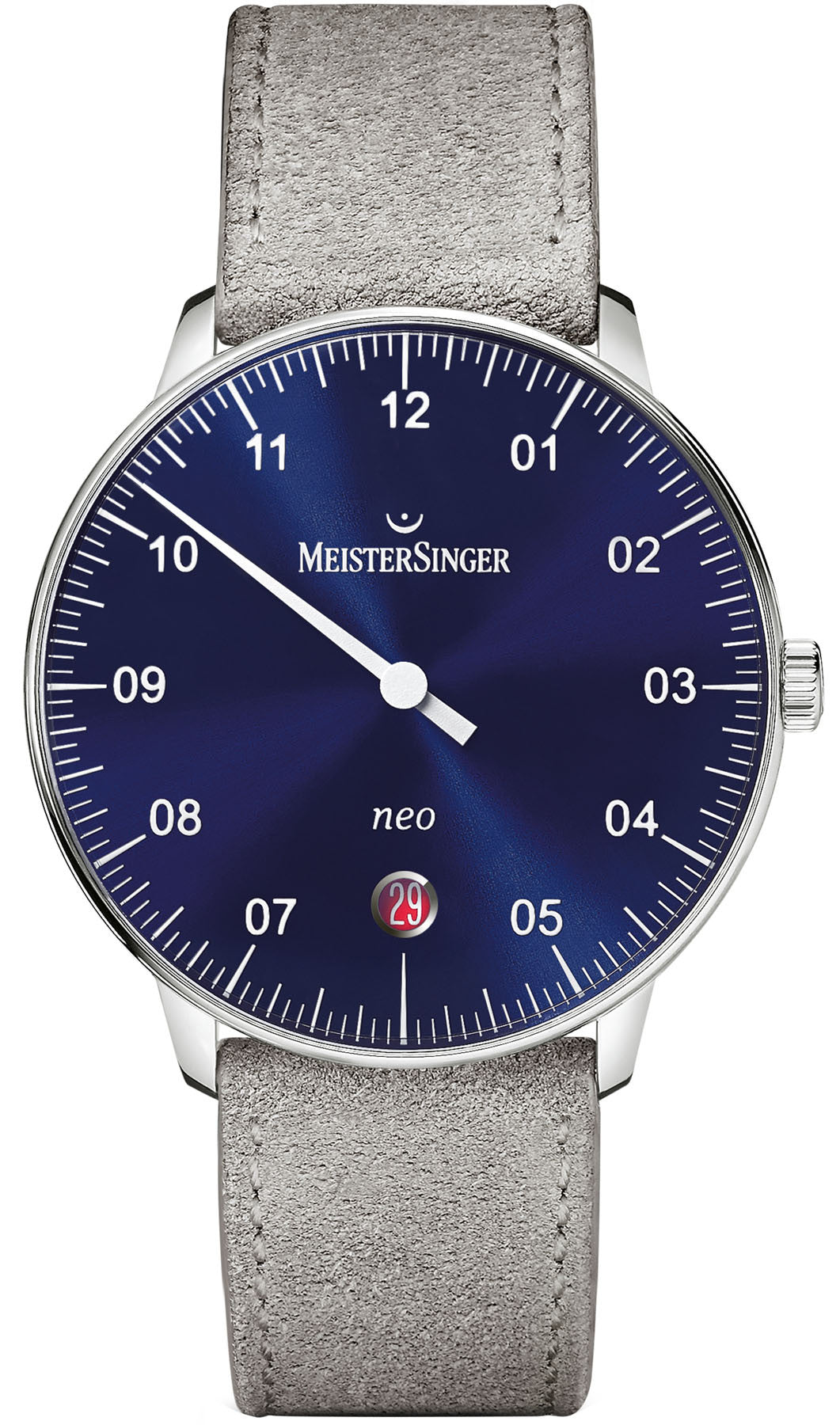 Meistersinger Watch Neo Suede Grey