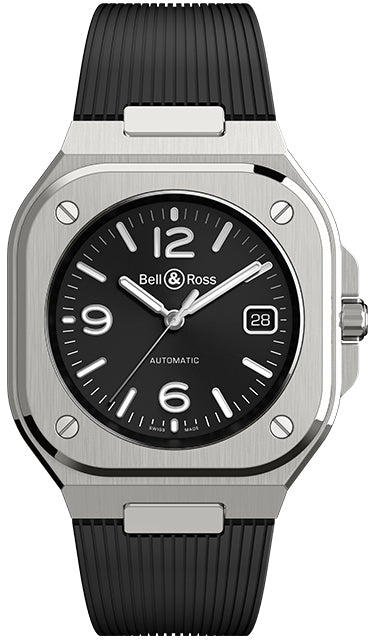 Bell & Ross Br 05 Auto Black Steel Rubber