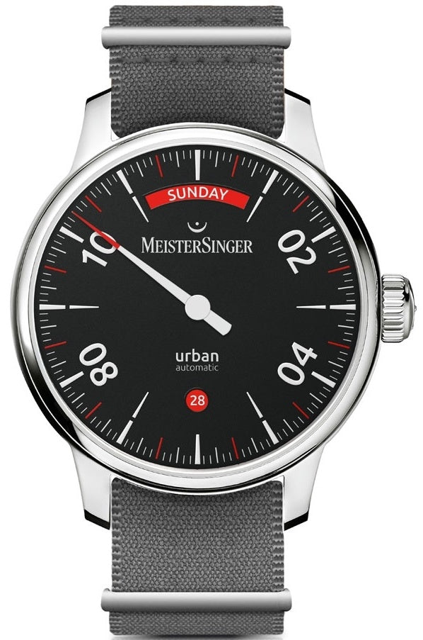 Meistersinger Watch Urban Day Date Black