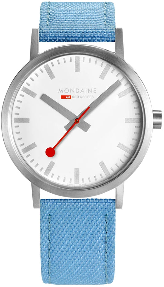 Mondaine Watch Classic 40mm Modern Blue