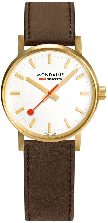 Mondaine Watch Evo2 30 Gold Ip