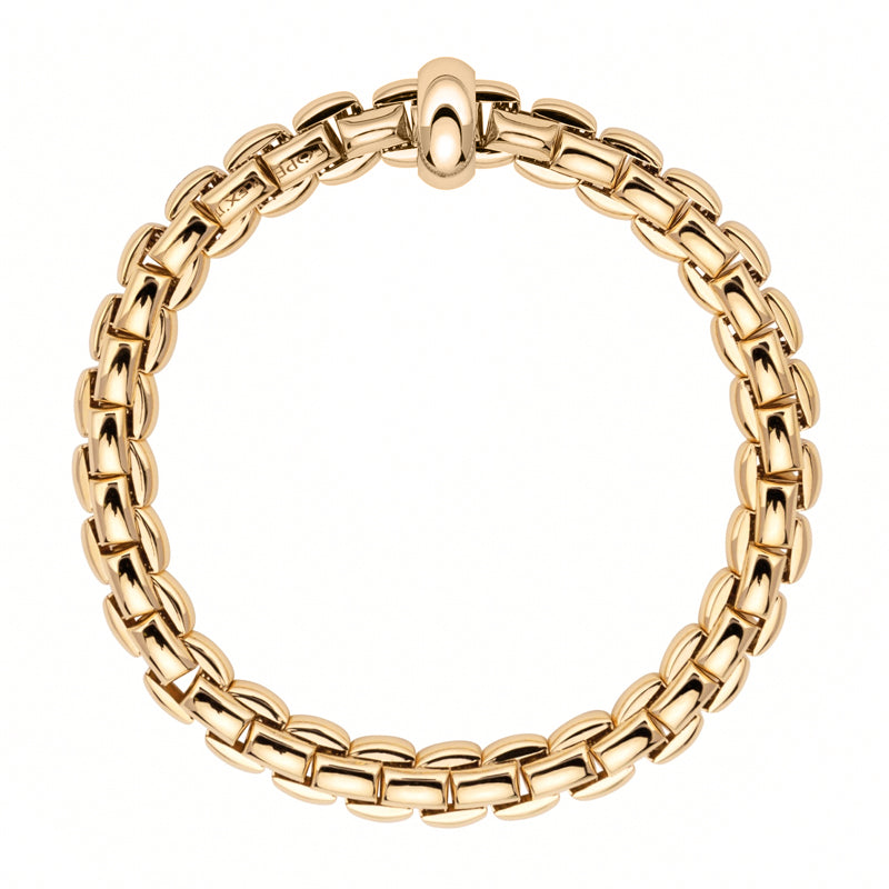 Fope Eka 18ct Yellow Gold Rondelle Bracelet - Xs