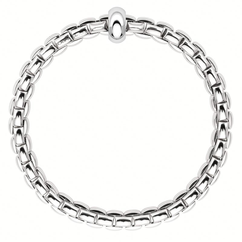 Fope Eka Anniversario 18ct White Gold Bracelet - L