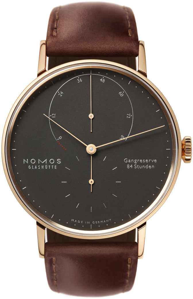 Nomos Glashutte Watch Lambda 39 Velvet Black Sapphire Crystal