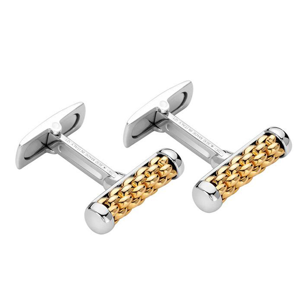 Fope Essentials 18ct Yellow White Gold Cufflinks