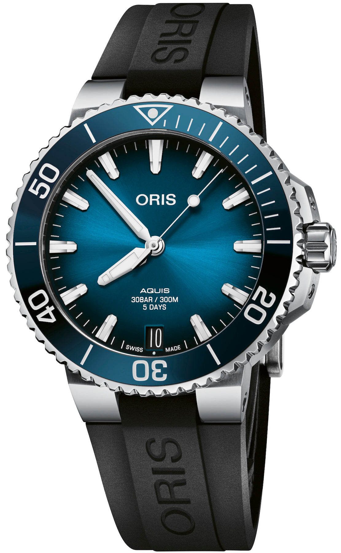 Oris Watch Aquis Date Calibre 400 Blue Rubber