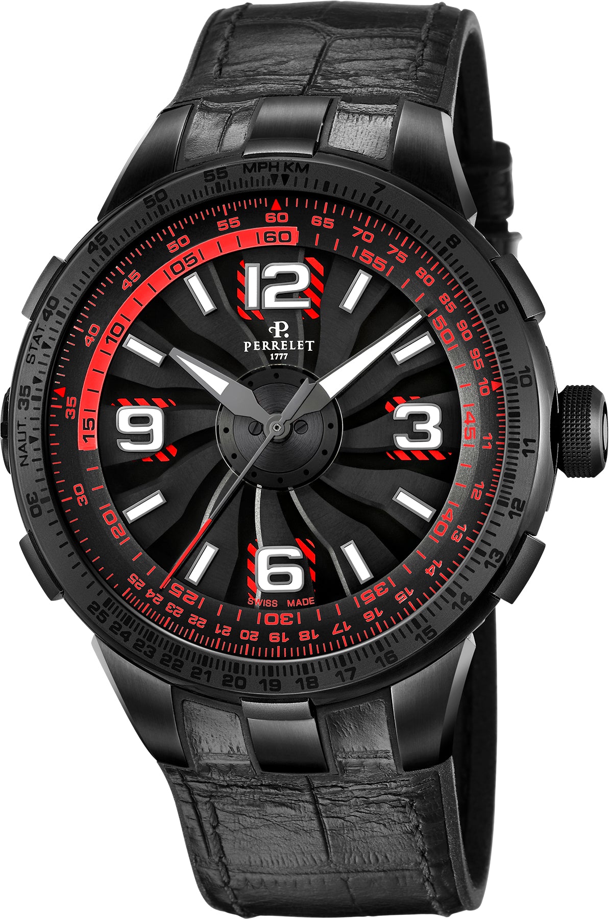 Perrelet Watch Turbine Pilot Red