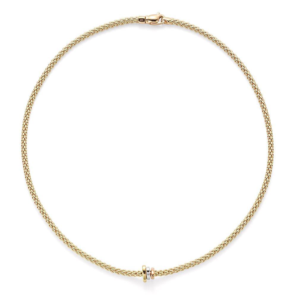 Fope Flex'it Prima 18ct Yellow Gold 43cm Necklace