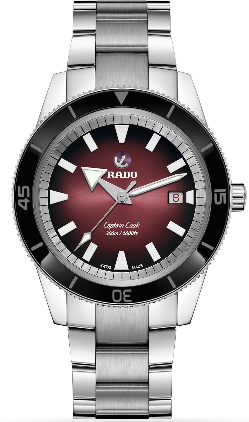 Rado Watch Captain Cook Red Automatic