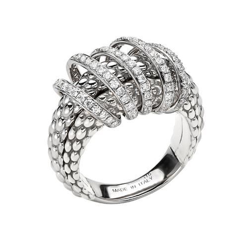 Fope Mialuce 18ct White Gold 0.70ct Diamond Ring - L