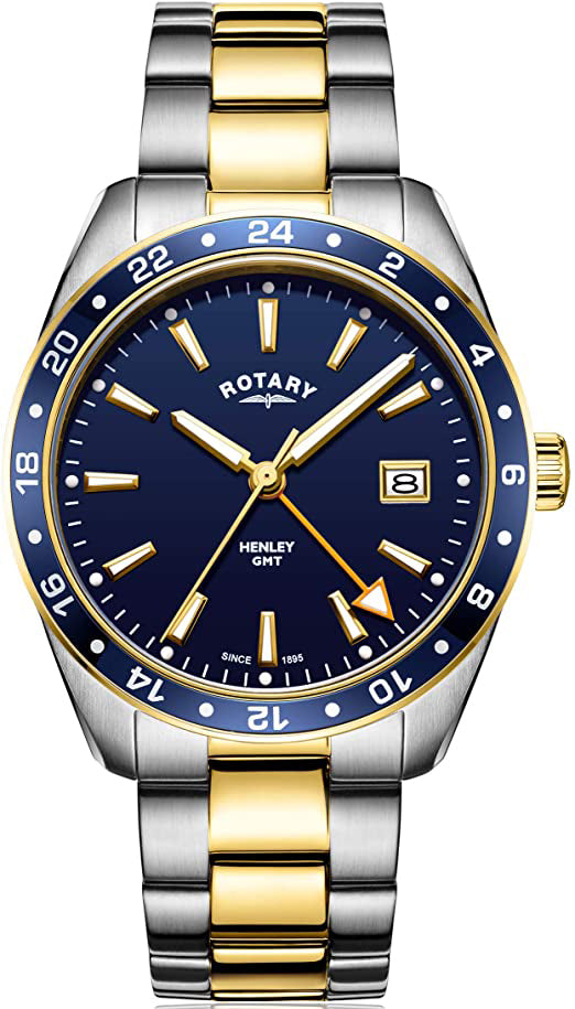 Rotary Watch Henley Two Tone Gold Pvd Mens