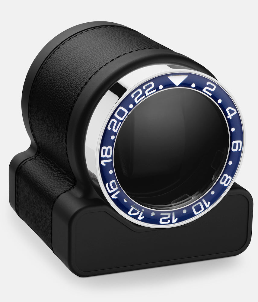 Scatola Del Tempo Watch Winder Rotor One Black Blue Bezel