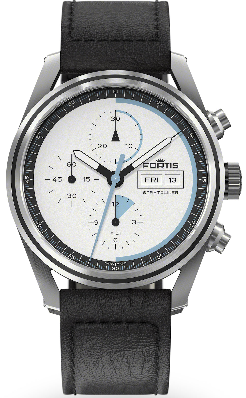 Fortis Stratoliner White Dust Aviator Strap