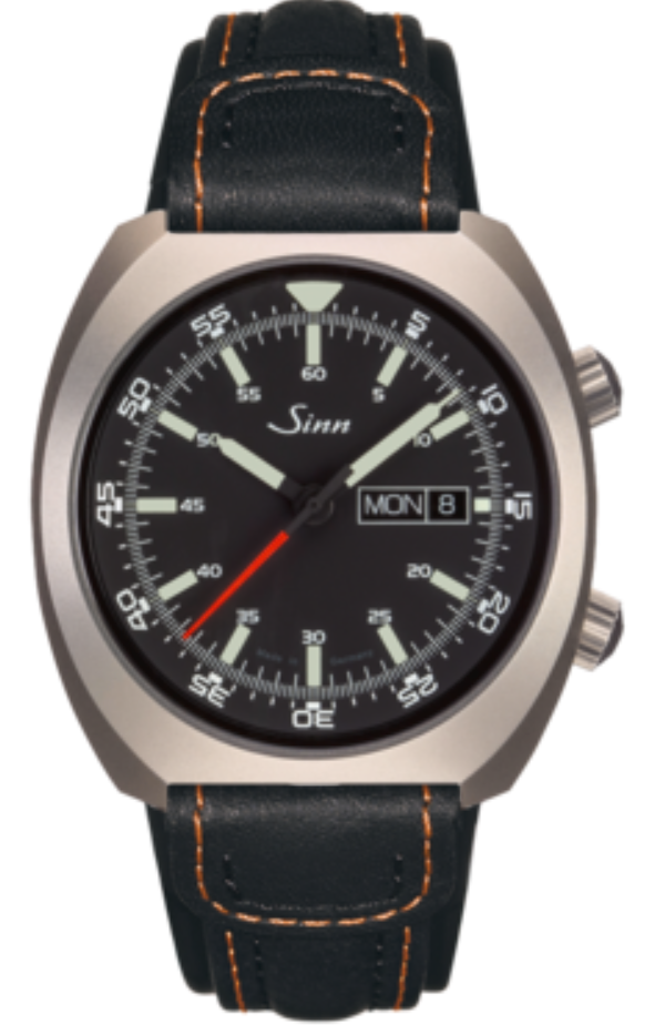 Sinn Watch 240 St Cowhide Black With Orange