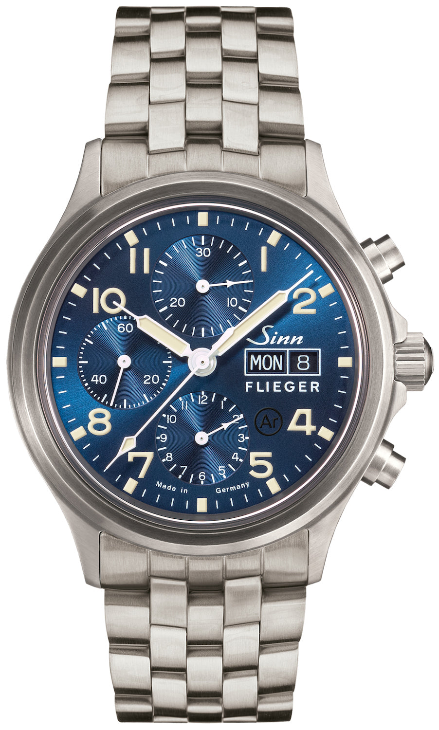 Sinn Watch 358 Sa Pilot B E Fine Link Bracelet