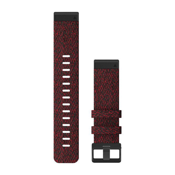 Garmin Strap Quickfit 22 Heathered Red Nylon D