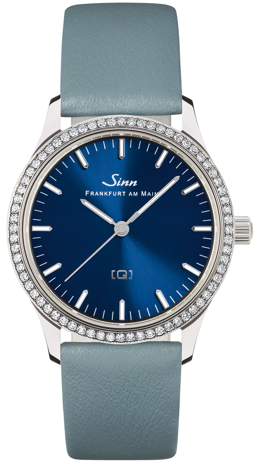 Sinn Watch 434 Tw 68 Wg B Ladies Leather Blue