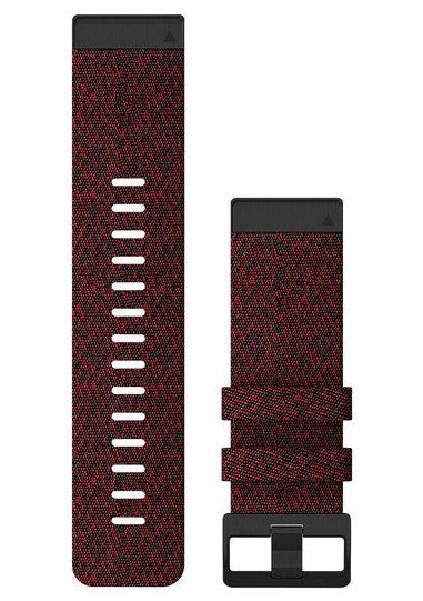 Garmin Strap Quickfit 26 Heathered Red Nylon