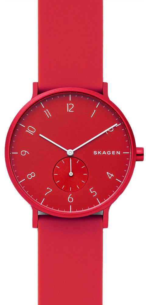 Skagen Watch Aaren Kulor Red Silicone