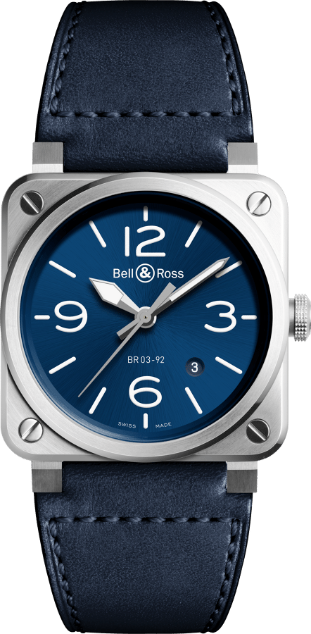 BellandRoss Watch Br 03 92 Blue Steel