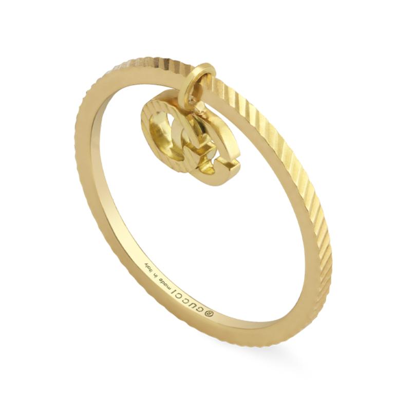 Gucci Gg Running 18ct Yellow Gold Ring D - Q