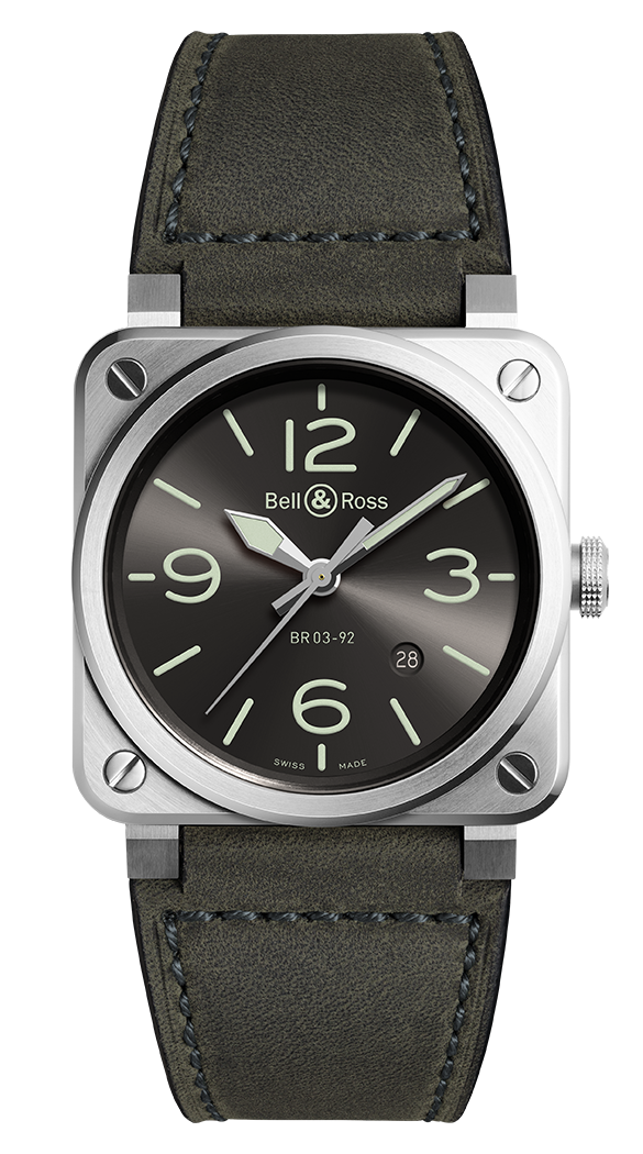 BellandRoss Watch Br 03 92 Grey Lum