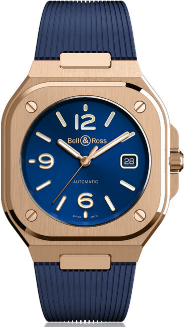 BellandRoss Watch Br 05 Blue Gold