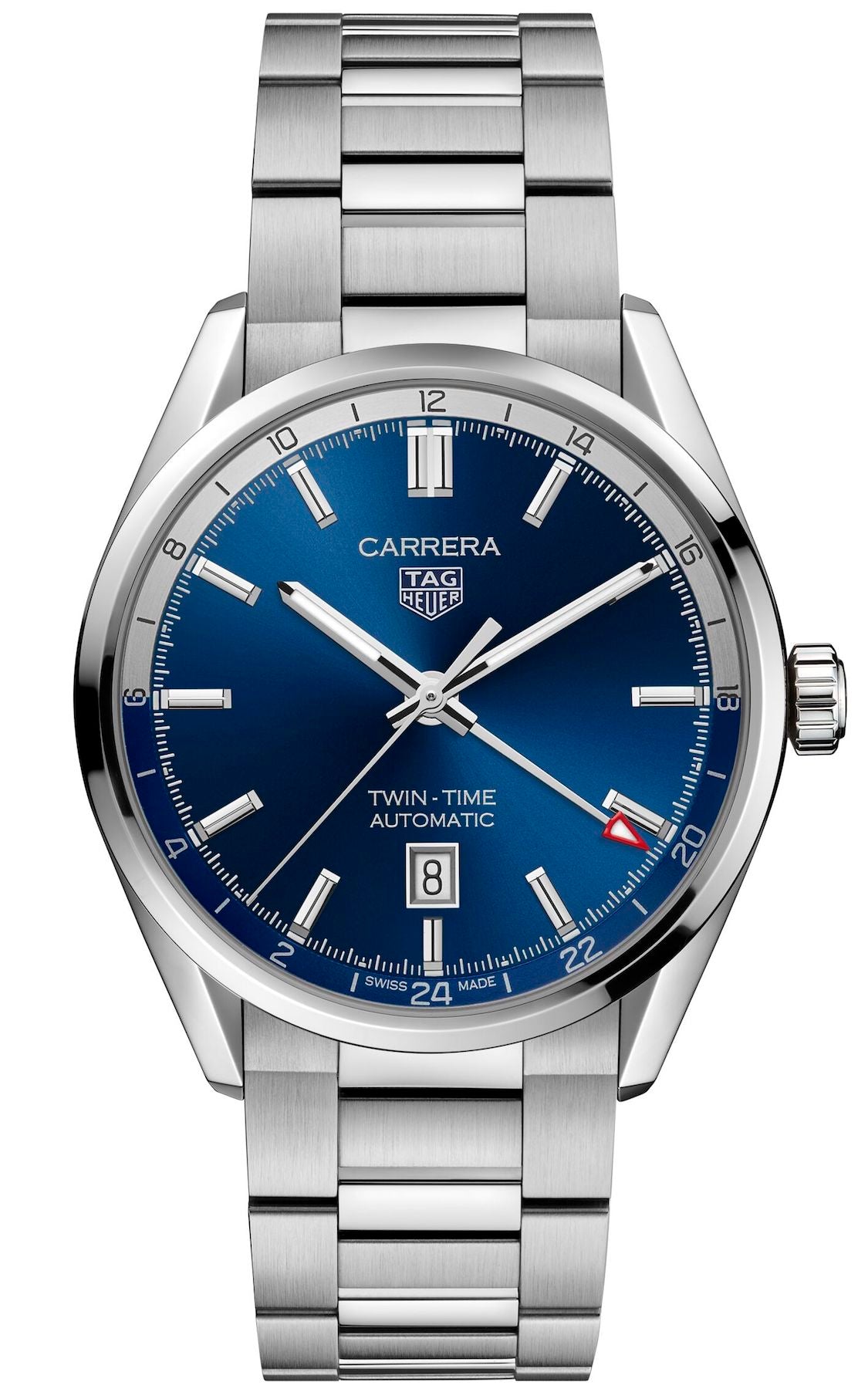 Tag Heuer Watch Carrera Calibre 7 Twin Time Automatic Mens