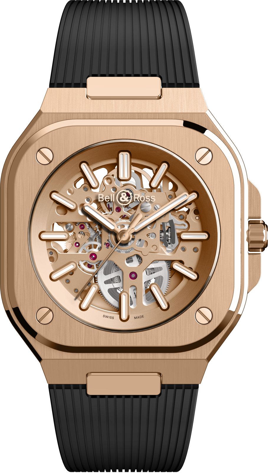 BellandRoss Watch Br 05 Skeleton Gold Limited Edition